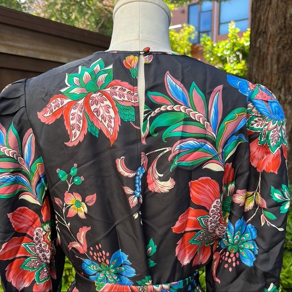 Black Iris The Greta Dress - Library Floral - Picture 5 of 9